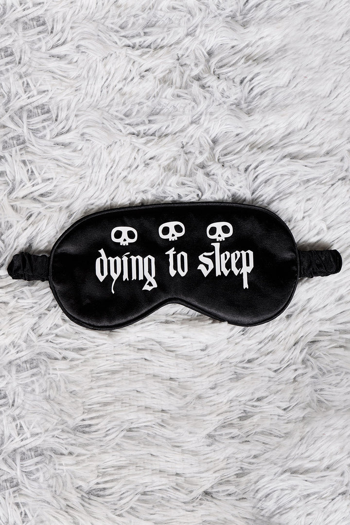 Dying to Sleep Eye Mask - mens sleepwear - VampireFreaks - Black Thorn