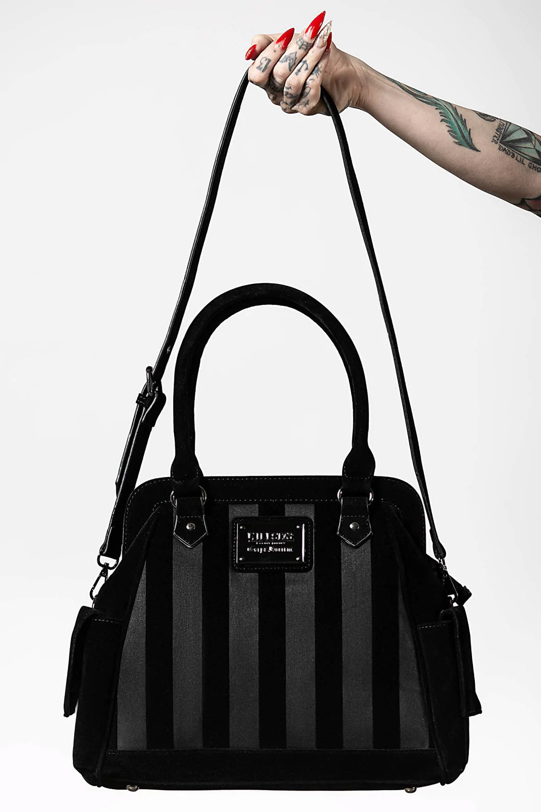 Earn Your Stripes Handbag - bags & wallets - VampireFreaks - Killstar