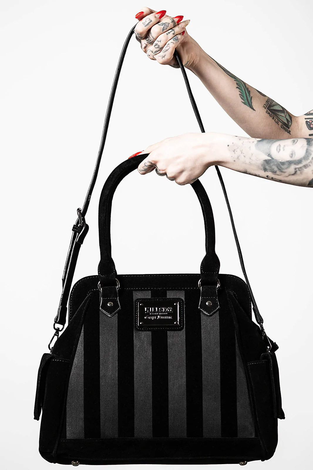 Earn Your Stripes Handbag - bags & wallets - VampireFreaks - Killstar