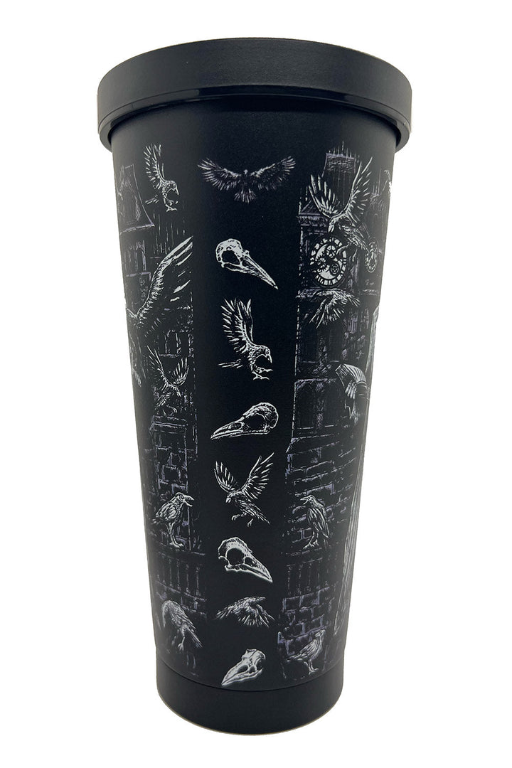 Edgar Allan Poe Cold Brew Tumbler with Straw - housewares - VampireFreaks - VampireFreaks