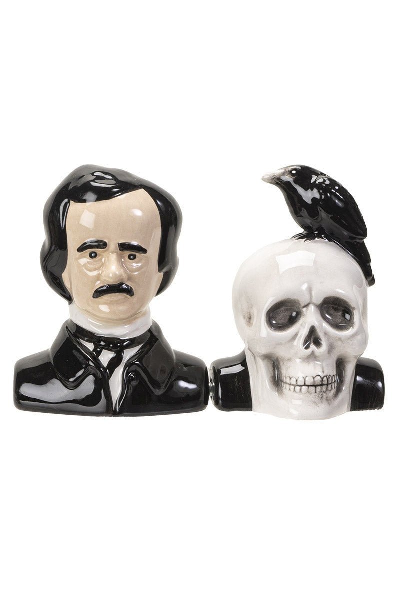 Edgar Allan Poe Salt & Pepper Shaker Set - housewares - VampireFreaks - Pacific Giftware