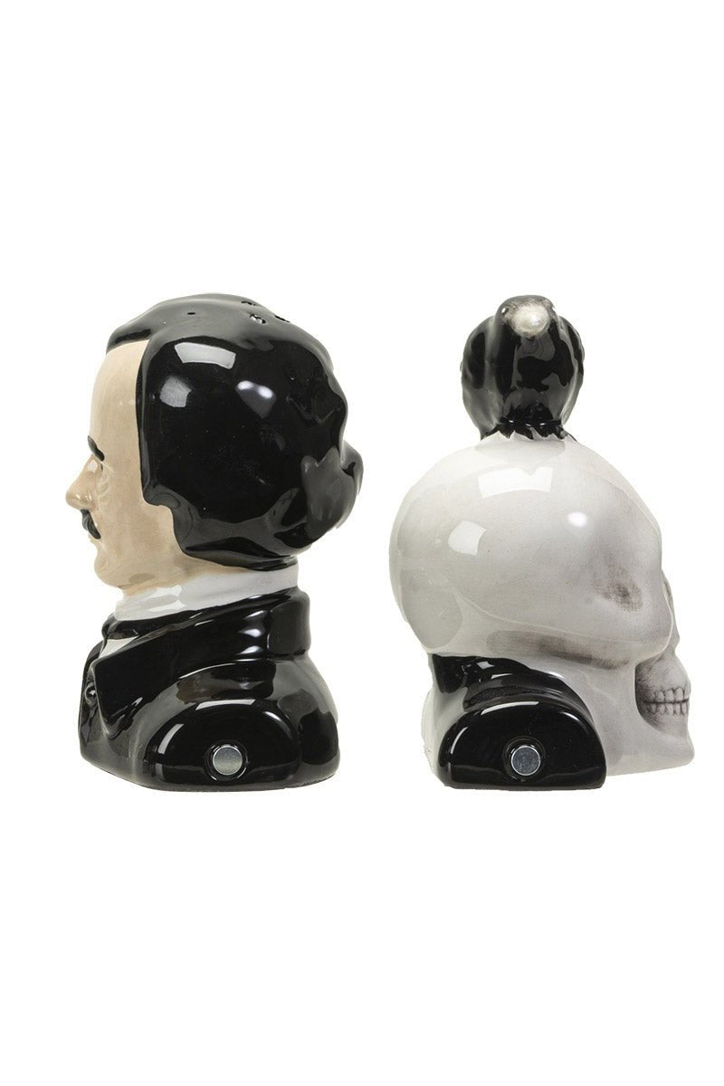 Edgar Allan Poe Salt & Pepper Shaker Set - housewares - VampireFreaks - Pacific Giftware