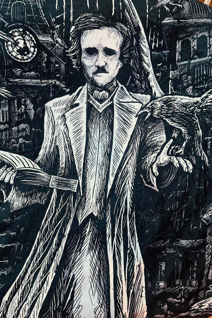 Edgar Allan Poe Throw Blanket - housewares - VampireFreaks - VampireFreaks