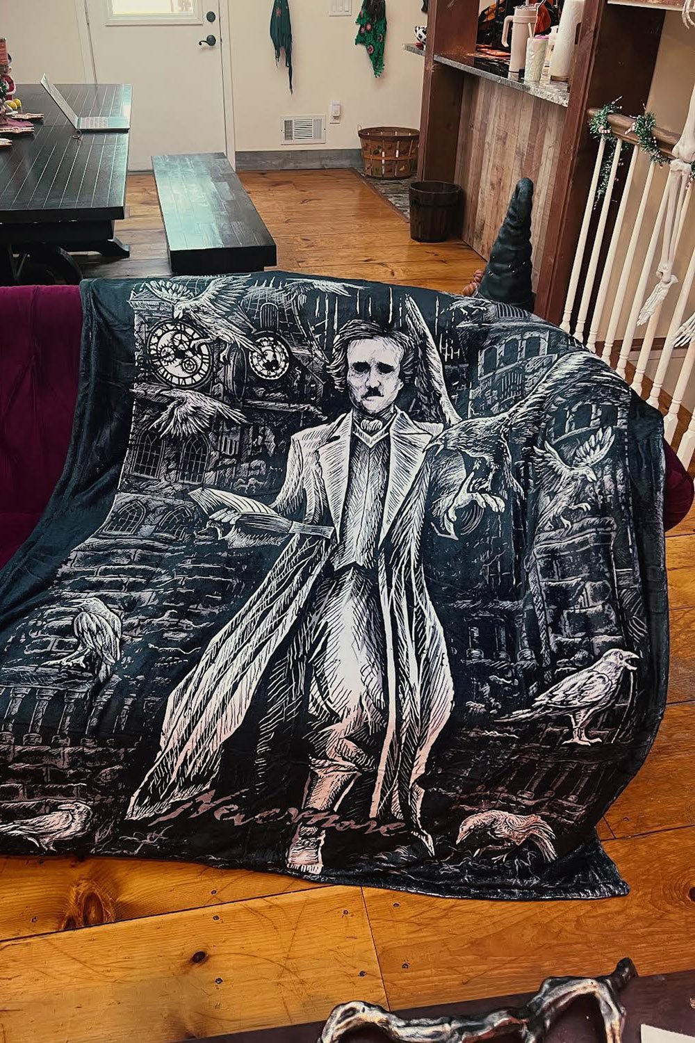 Edgar Allan factory Poe Blanket