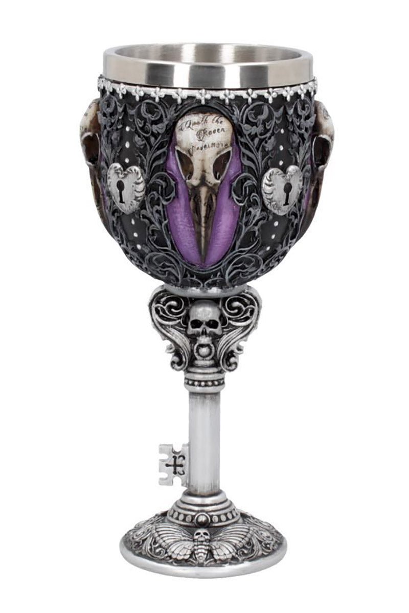 Edgar's Raven Goblet - housewares - VampireFreaks - Nemesis Now