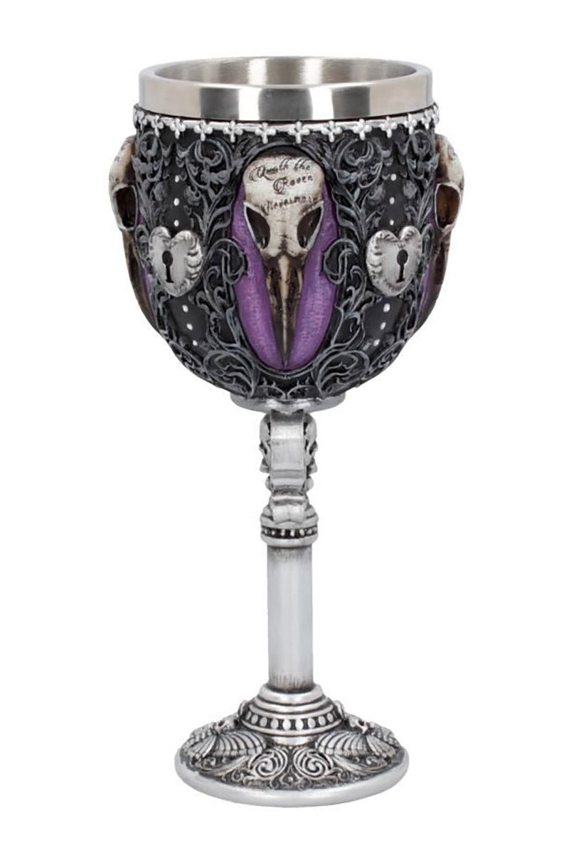 Edgar's Raven Goblet - housewares - VampireFreaks - Nemesis Now