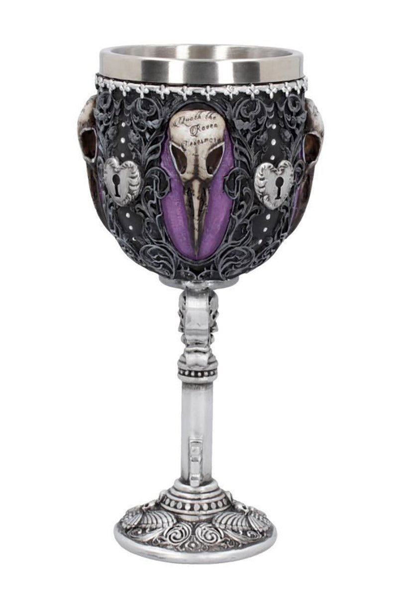 Edgar's Raven Goblet - housewares - VampireFreaks - Nemesis Now