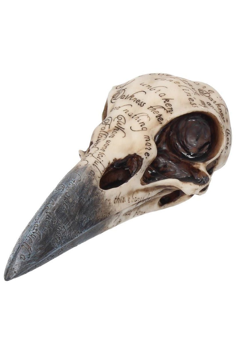 Edgar's Raven Skull Statue - housewares - VampireFreaks - Nemesis Now