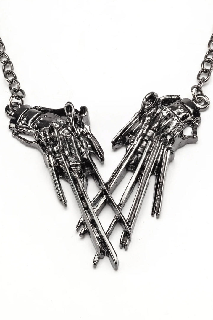 Edward Scissorhands Hands Necklace - jewelry - VampireFreaks - Rock Rebel