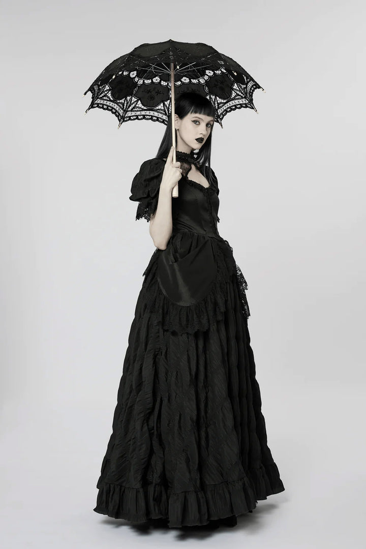 elegant vampire gothic gown