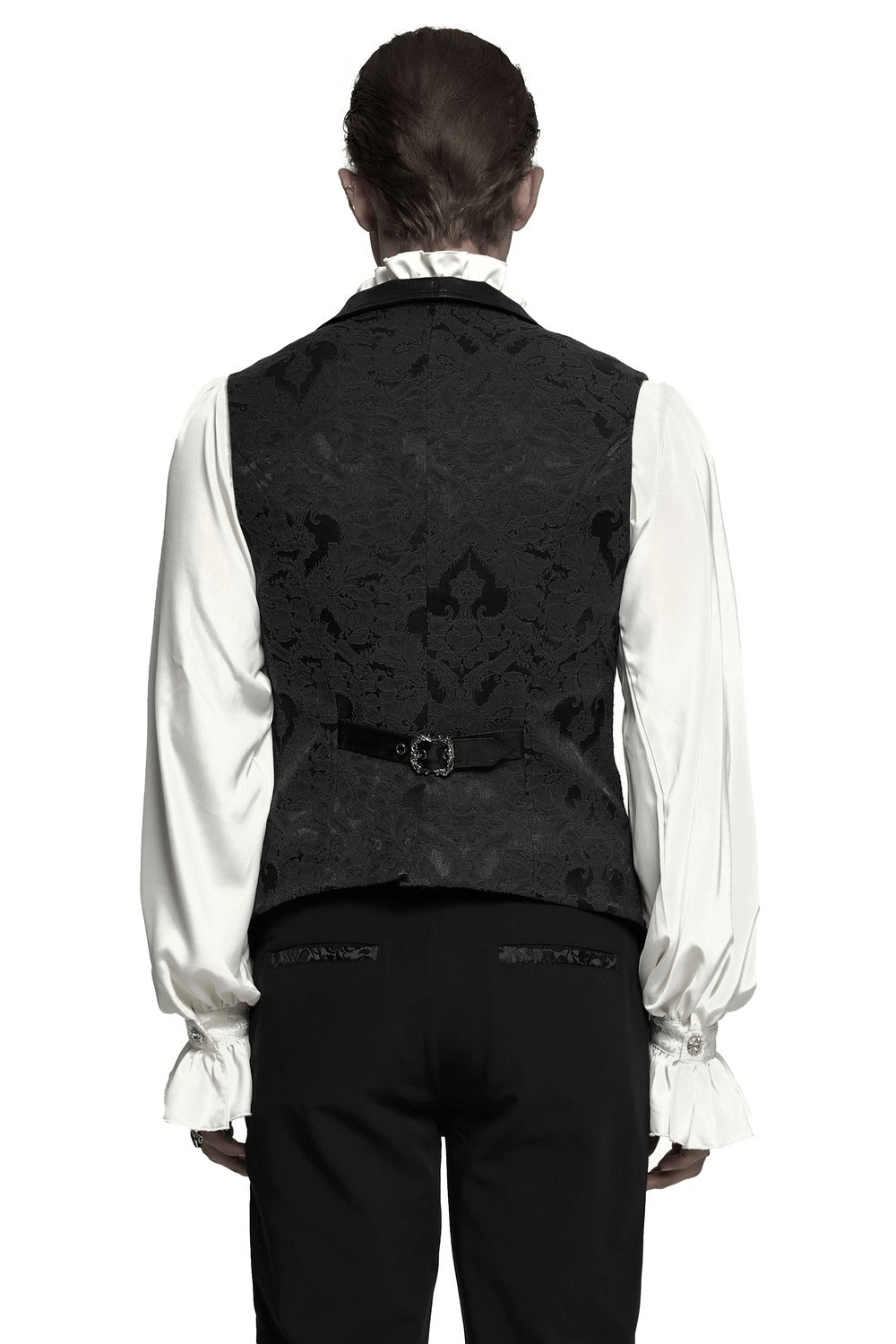 gothic deep v-neckline vest