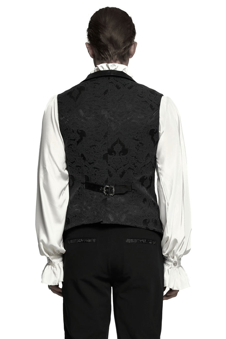 gothic deep v-neckline vest