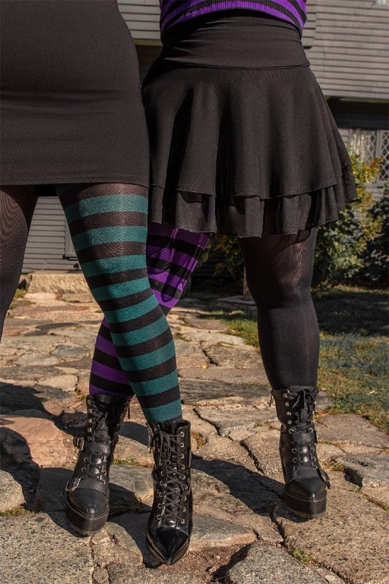 Ella Tights [PURPLE] - socks & stockings - VampireFreaks - Killstar