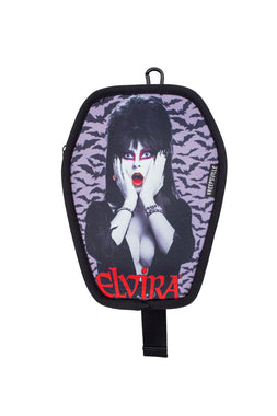 Elvira Bats Coffin Clip Pouch