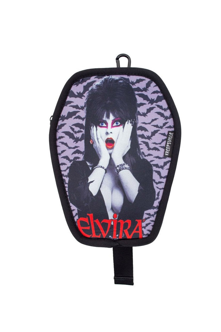 Elvira Bats Coffin Clip Pouch - bags & wallets - VampireFreaks - Kreepsville