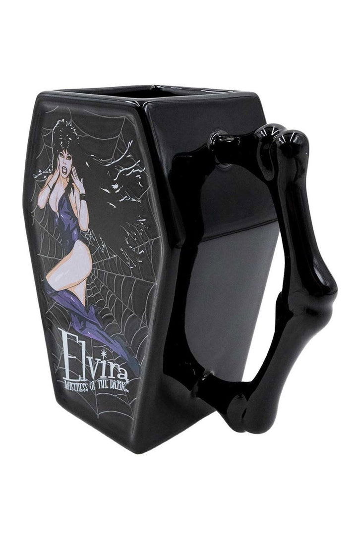 Halloween Elvira coffee cup