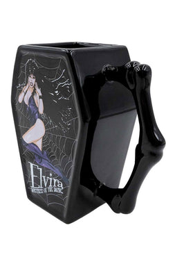 Elvira In Web Coffin Mug