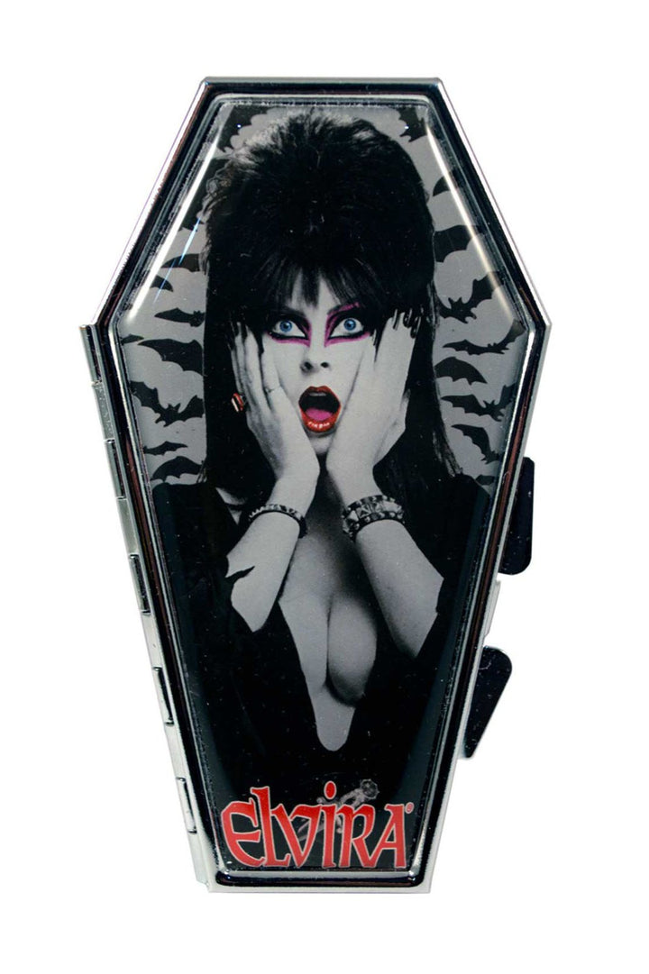 Elvira Coffin Compact Mirror - cosmetics - VampireFreaks - Kreepsville