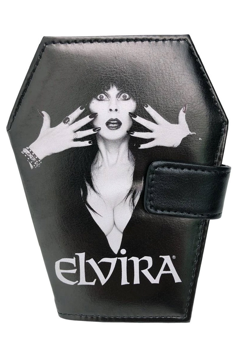 Elvira Coffin Wallet [Classic Logo] - bags & wallets - VampireFreaks - Kreepsville