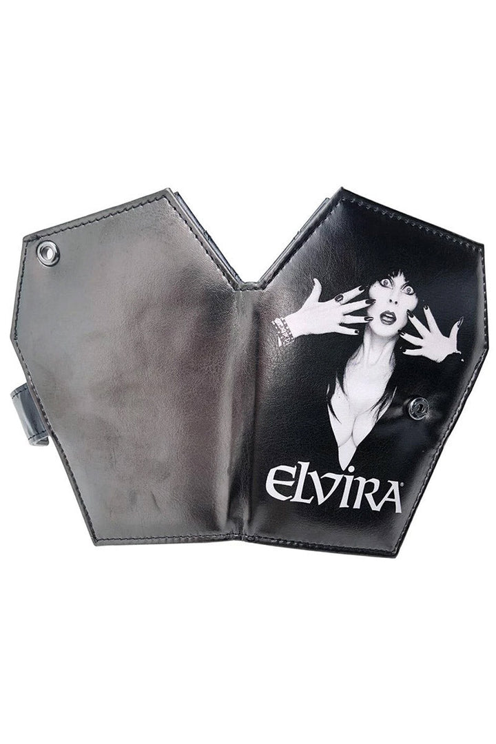 Elvira Coffin Wallet [Classic Logo] - bags & wallets - VampireFreaks - Kreepsville