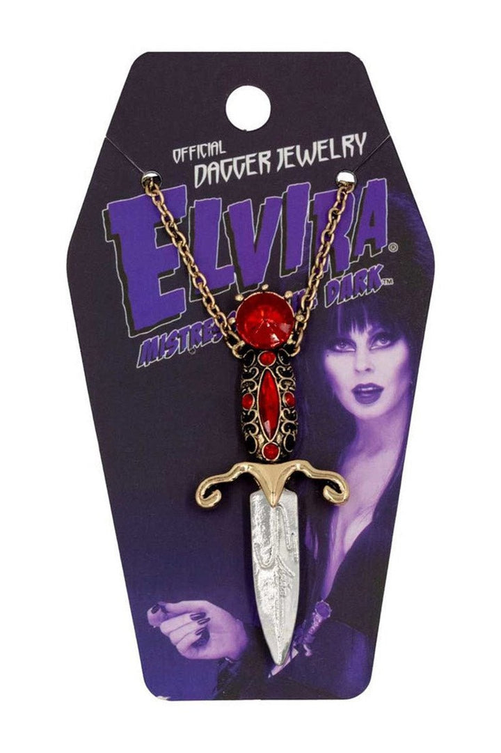 Elvira Dagger Necklace [RED] - jewelry - VampireFreaks - Kreepsville