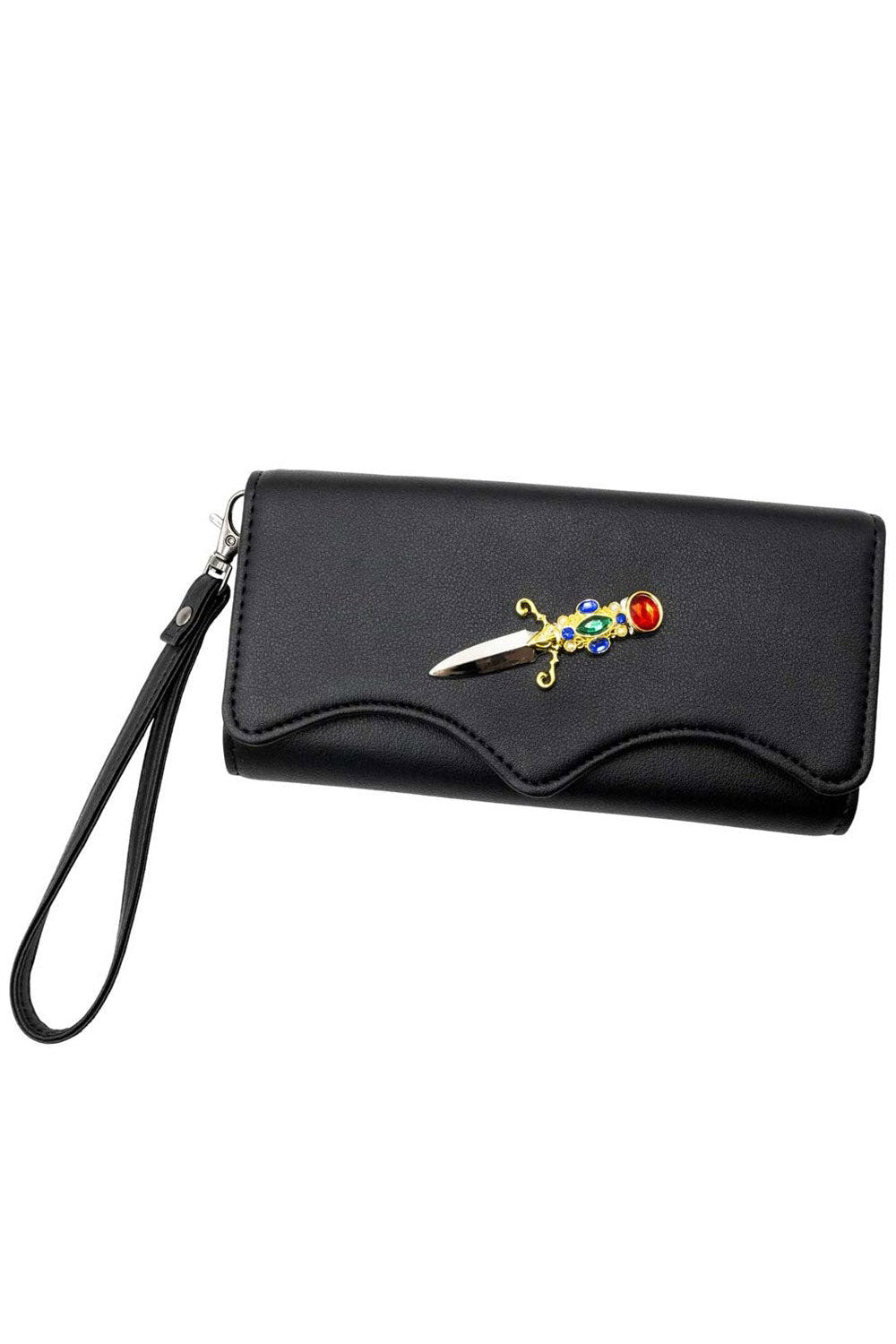 Elvira Dagger Trifold Wallet - bags & wallets - VampireFreaks - Kreepsville