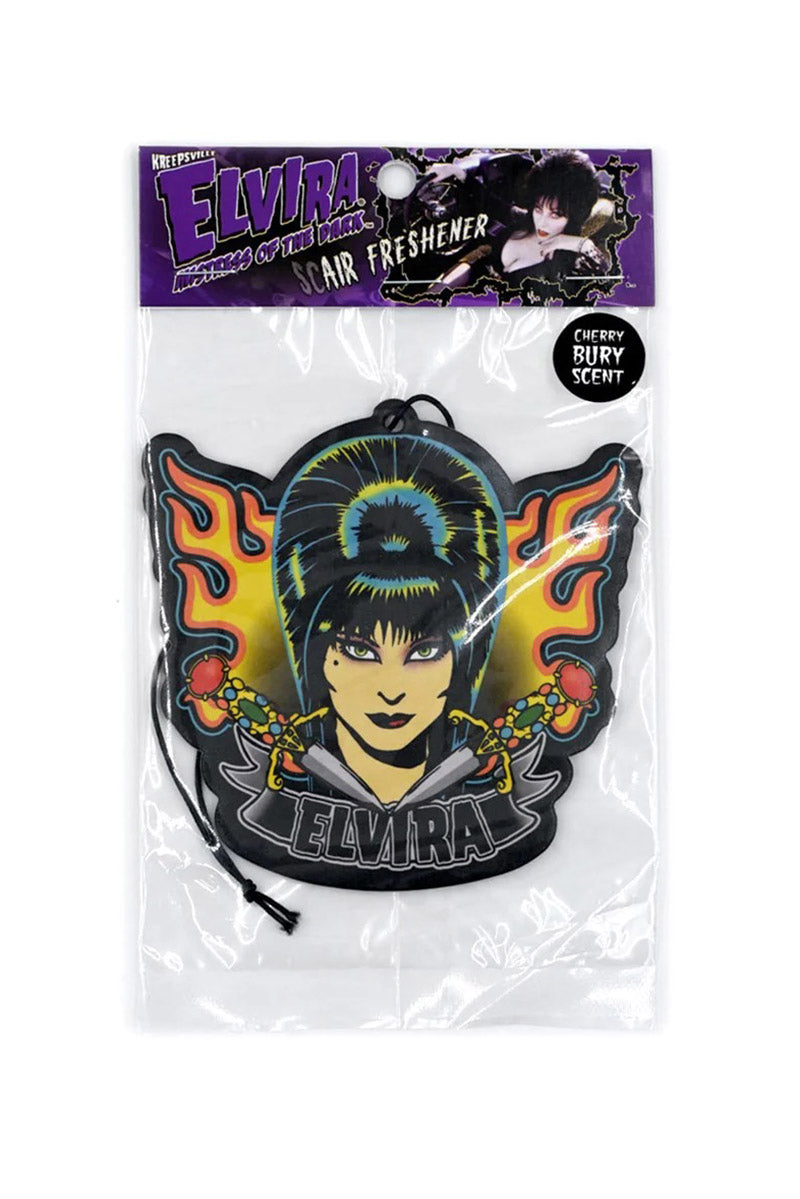 Elvira Tattoo Flames Air Freshener