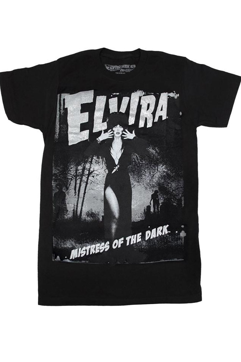 Elvira Grey Zombie Tee - graphic t-shirt - VampireFreaks - Kreepsville