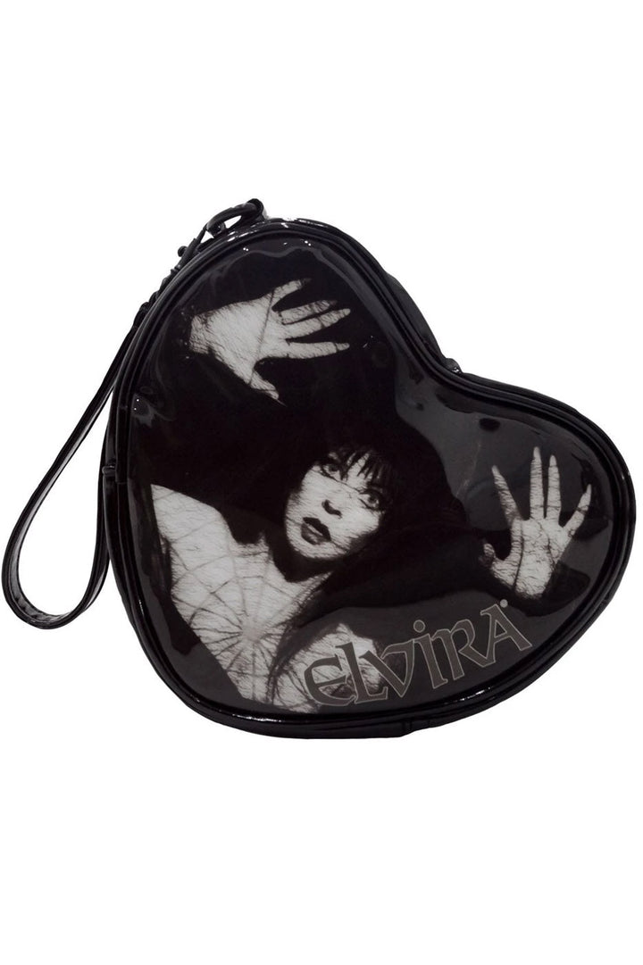 Elvira Lace Mini Heart Purse - bags & wallets - VampireFreaks - Kreepsville