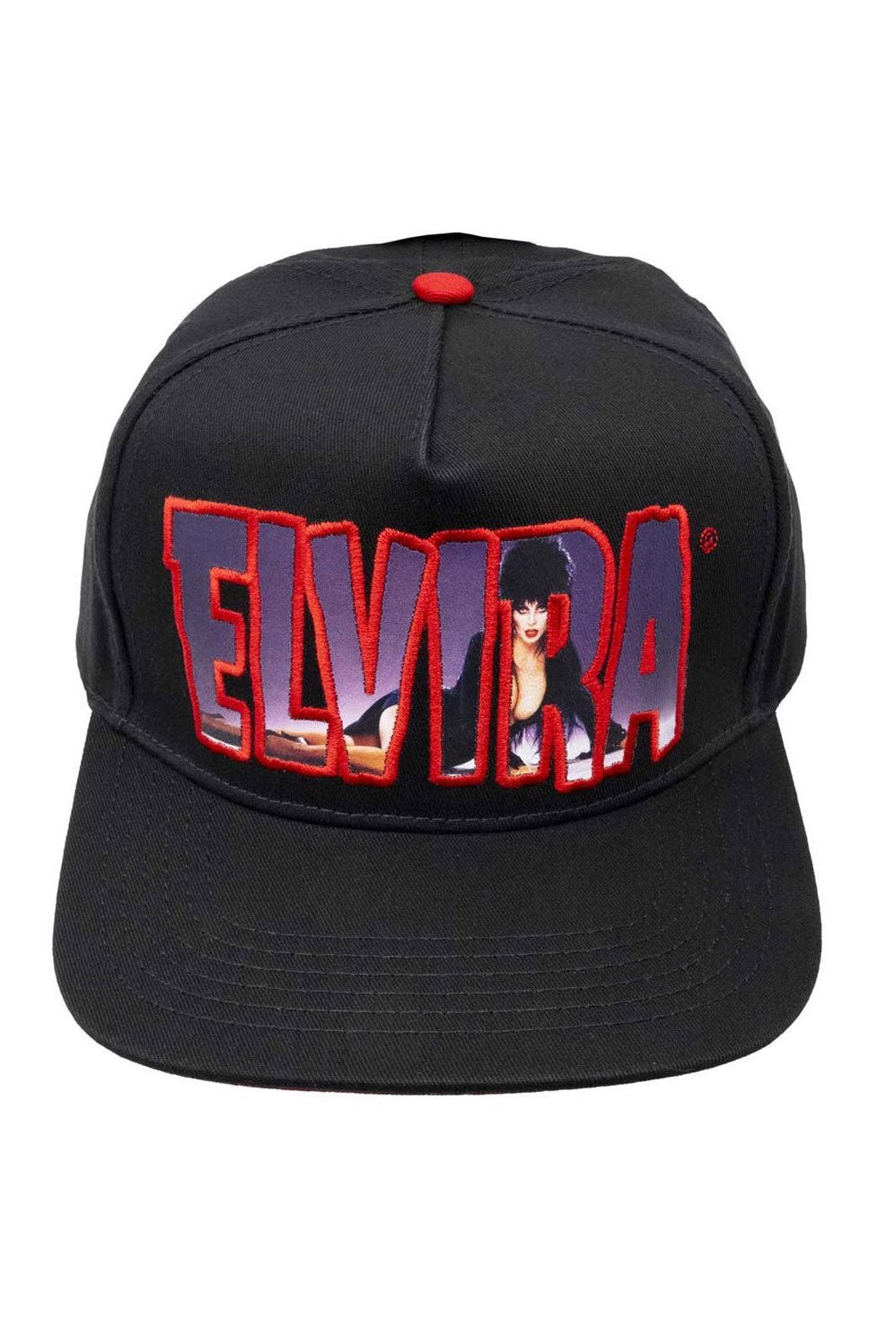 Elvira Lay Down Logo Red Hat - hats & scarves & headwear - VampireFreaks - Kreepsville