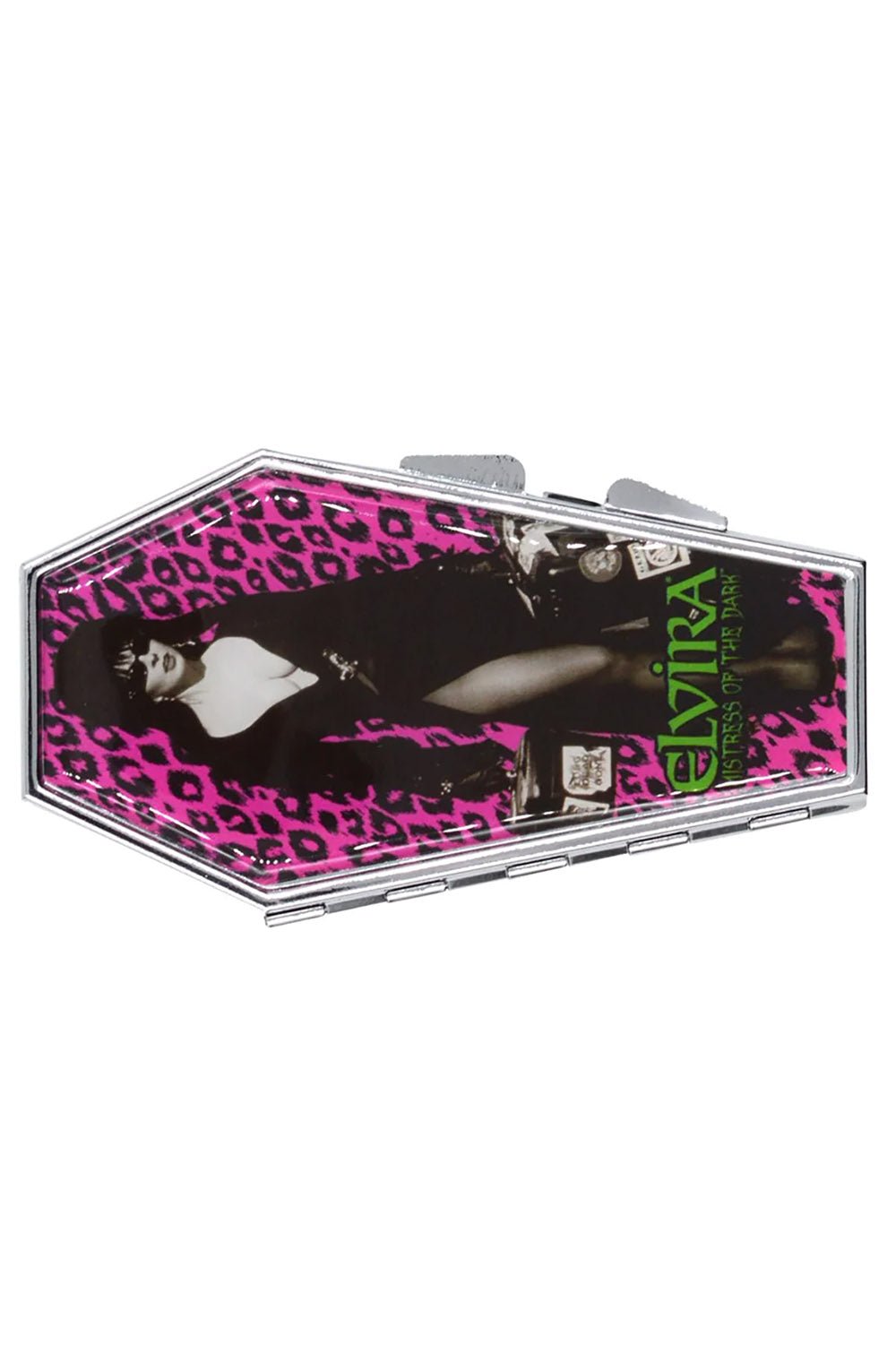 Elvira Leopard Luggage Coffin Compact