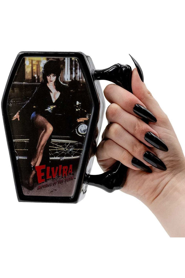 Elvira Macabre Mobile Coffin Mug - housewares - VampireFreaks - Kreepsville