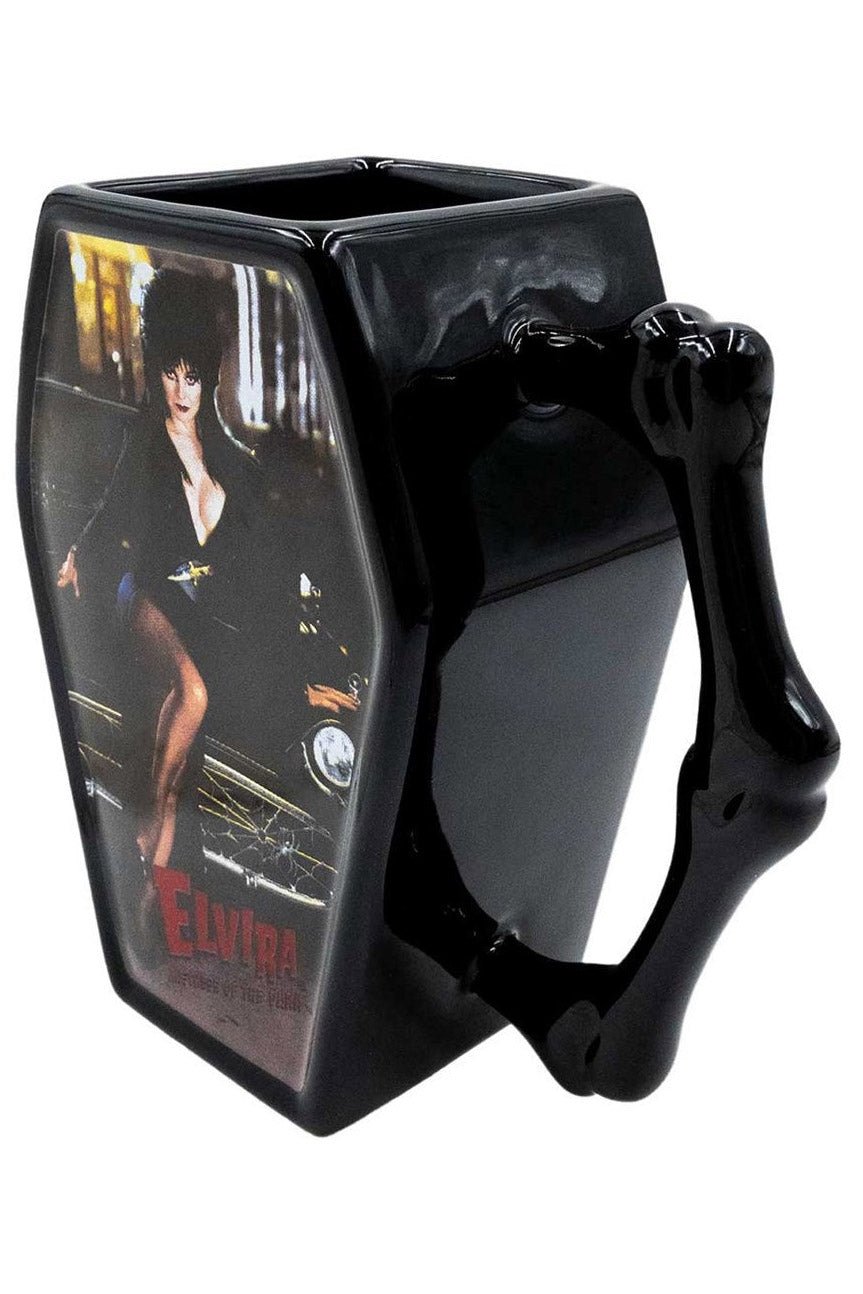 Elvira Macabre Mobile Coffin Mug