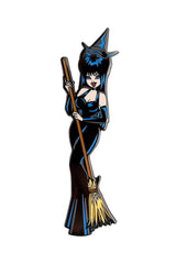 elvira enamel pin