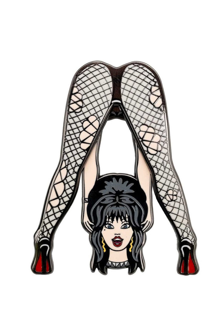 elvira interactive enamel pin