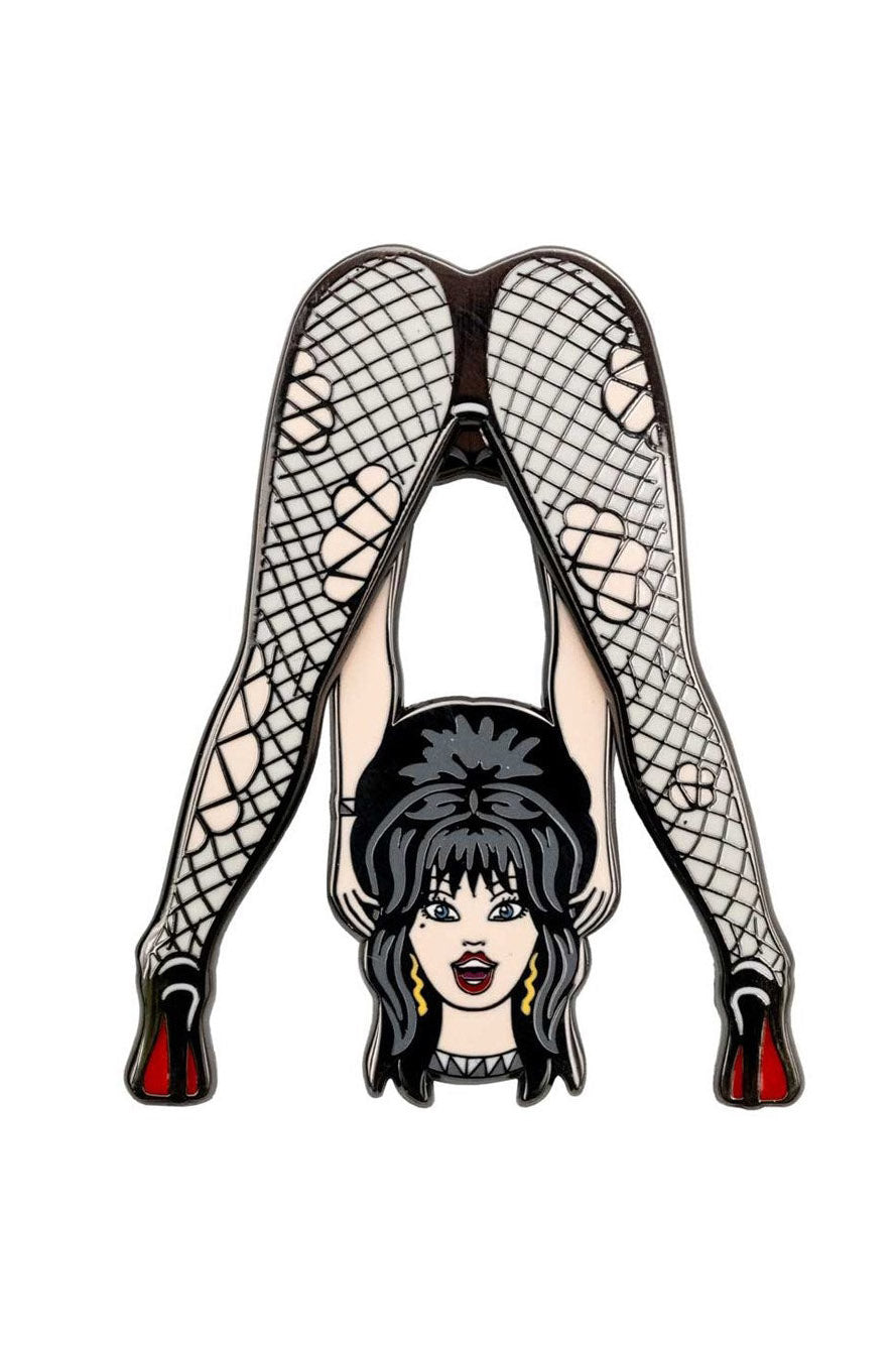 elvira interactive enamel pin