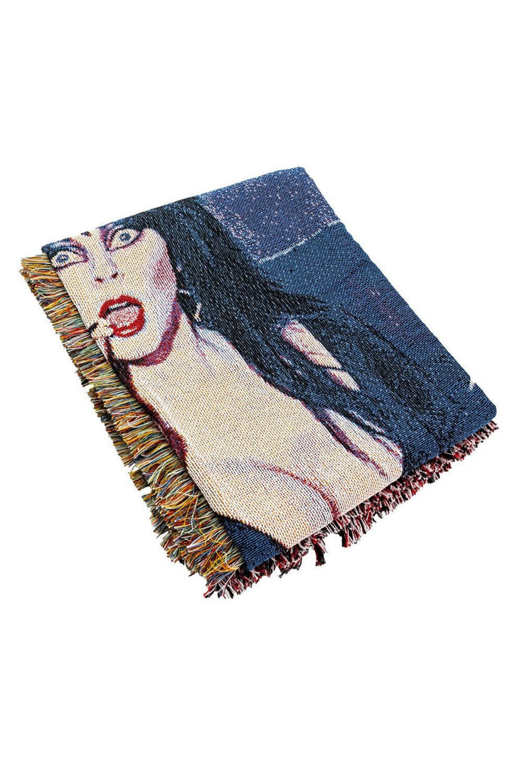 Elvira Popcorn Tapestry Throw Blanket - housewares - VampireFreaks - Kreepsville