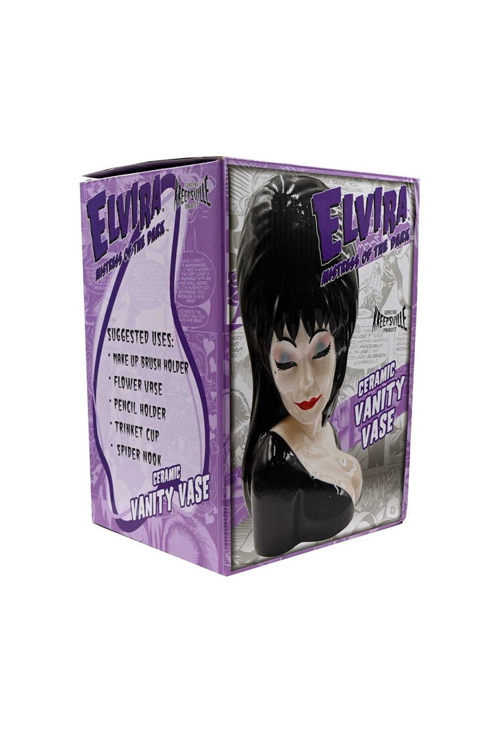 Elvira Portrait Ceramic Vase - housewares - VampireFreaks - Kreepsville