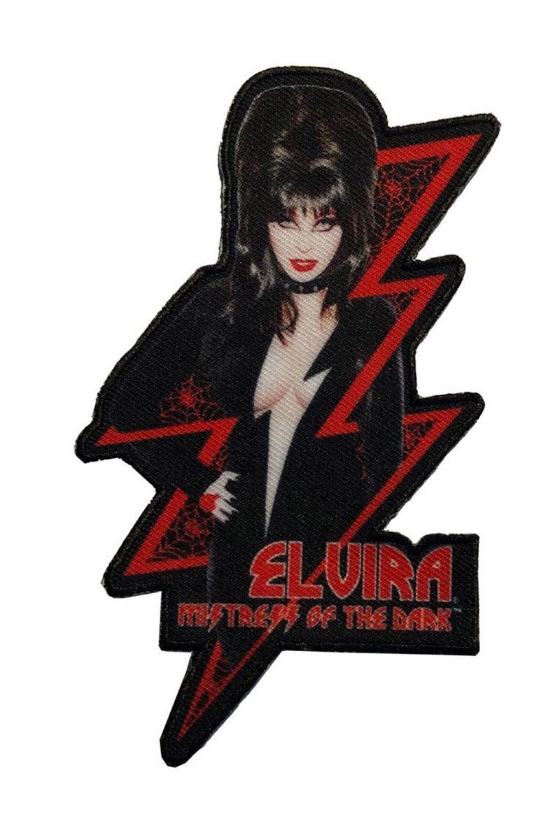 Elvira Red Bolt Patch - pins & patches - VampireFreaks - Kreepsville