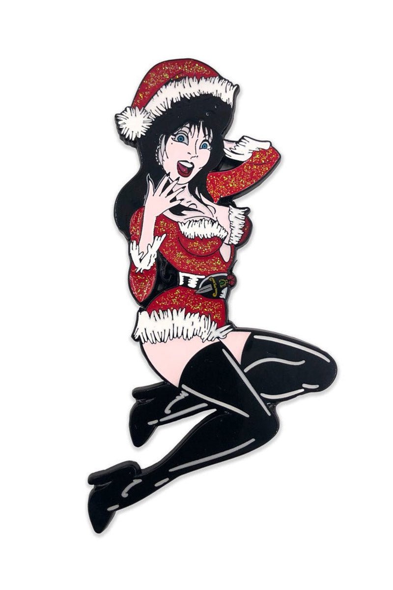 Elvira Santa Suit XL Enamel Pin - pins & patches - VampireFreaks - Kreepsville