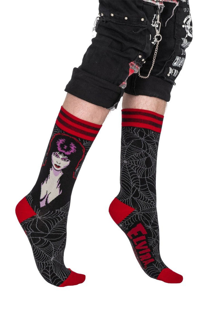 striped elvira socks by footclothes