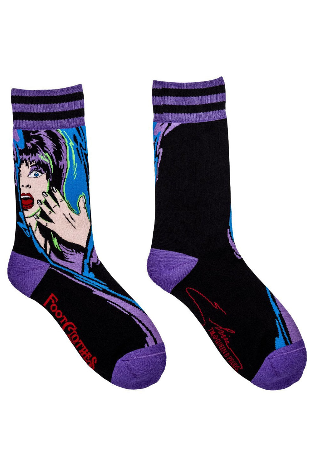knitted elvira socks