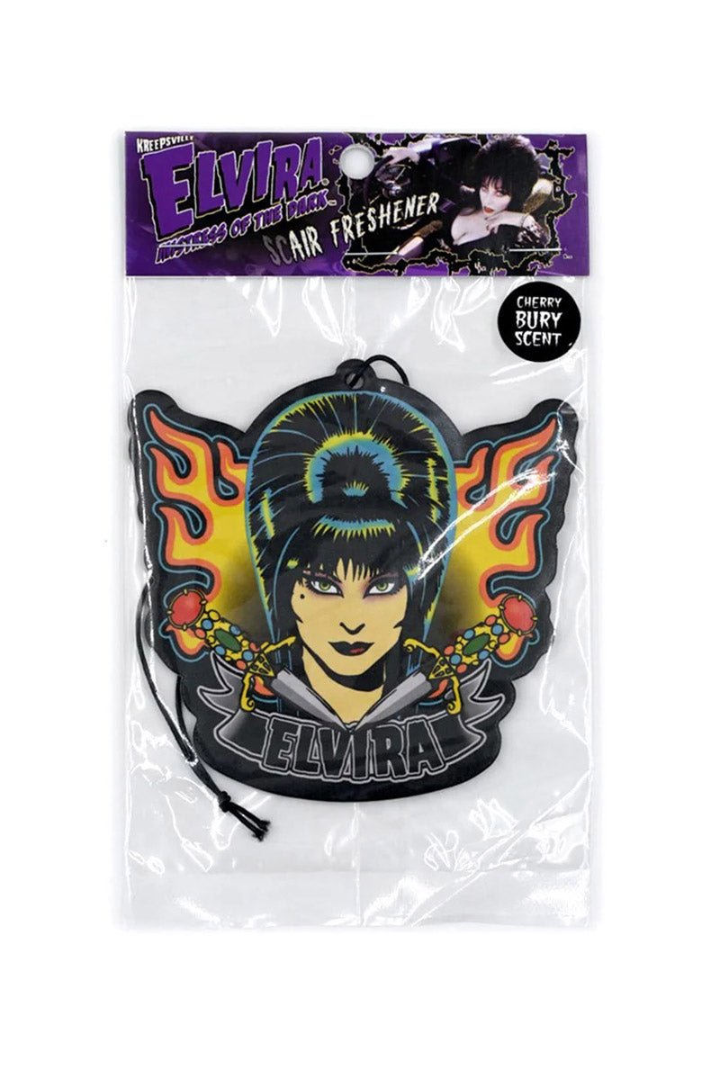 Elvira Tattoo Flames Air Freshener - housewares - VampireFreaks - Kreepsville