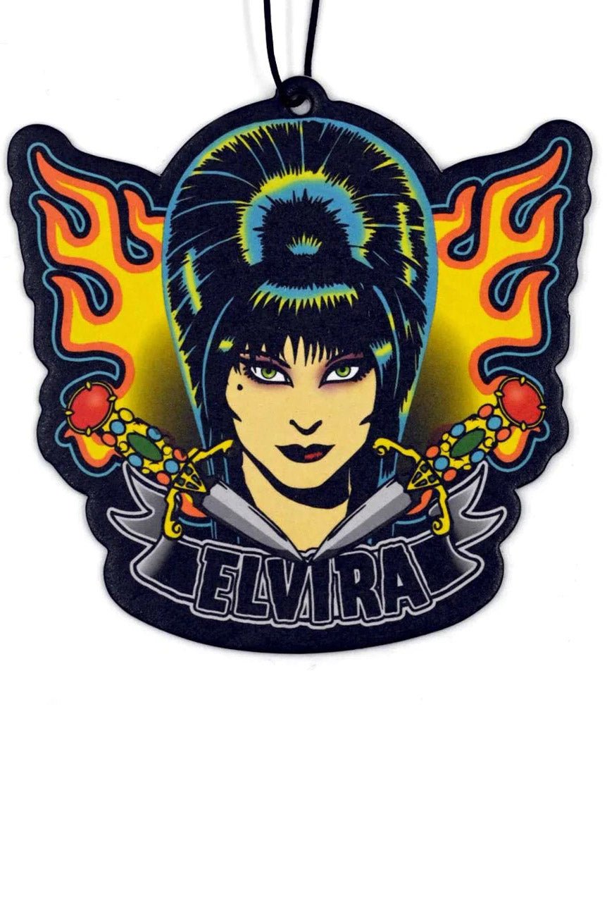 Elvira Tattoo Flames Air Freshener