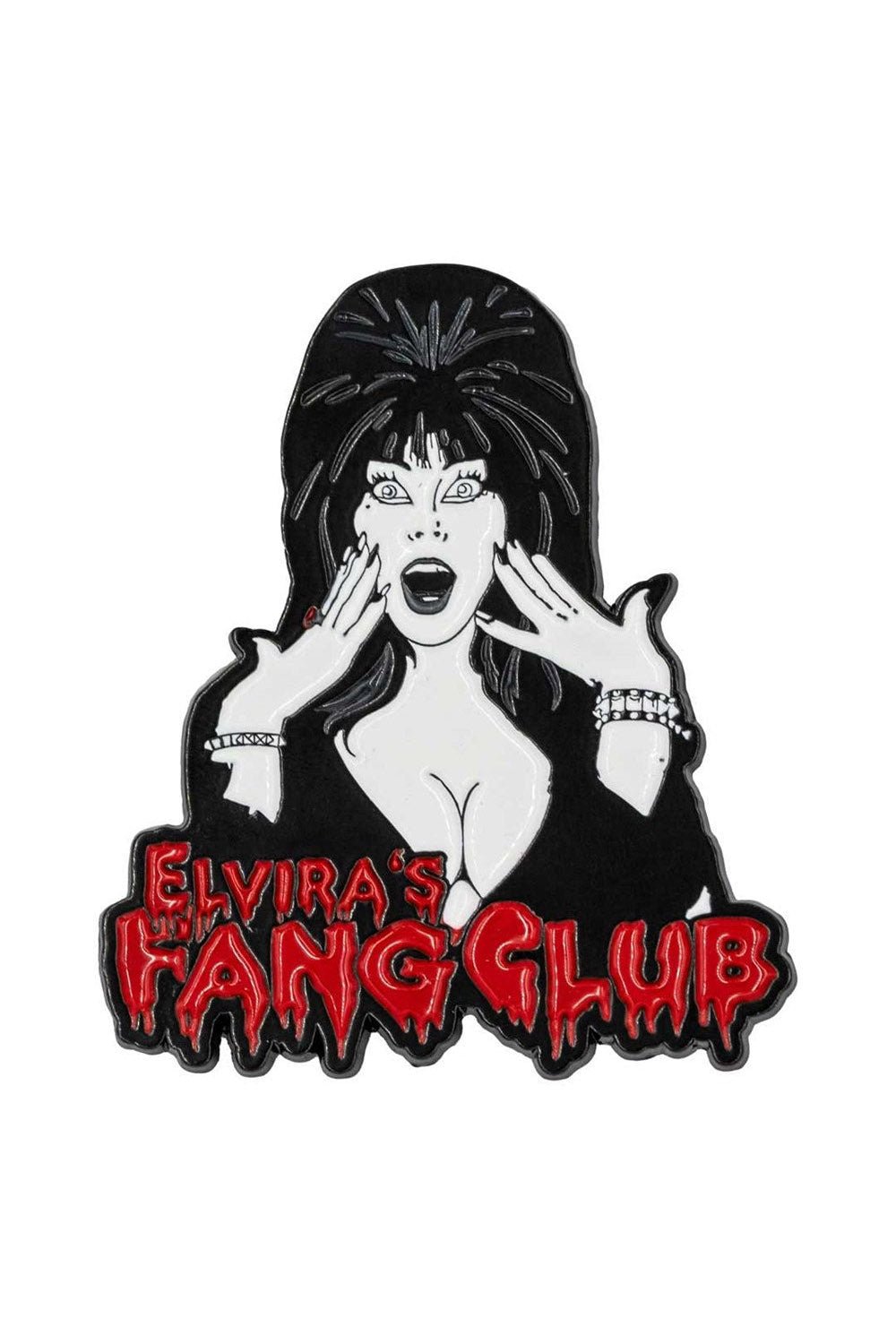 Elvira's Fang Club Enamel Pin - pins & patches - VampireFreaks - Kreepsville