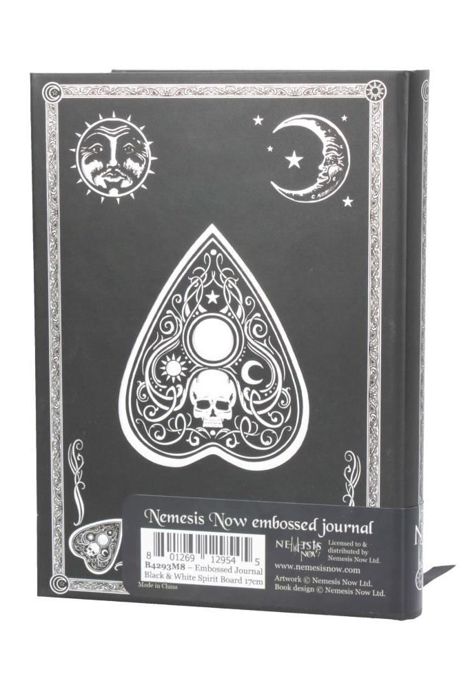 Embossed Black and White Spirit Board Journal - stationery - VampireFreaks - Nemesis Now