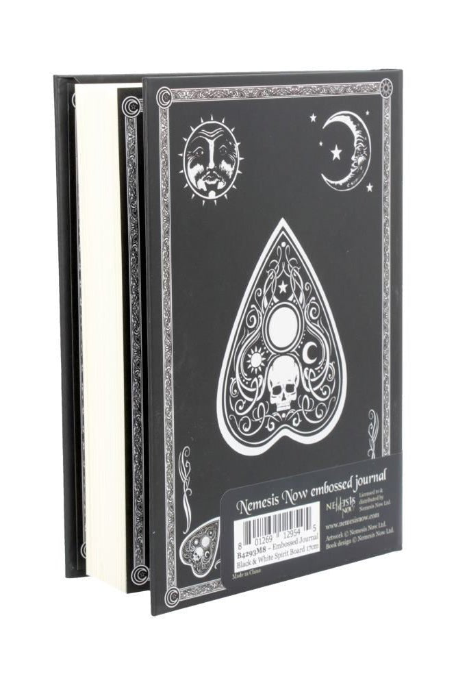 Embossed Black and White Spirit Board Journal - stationery - VampireFreaks - Nemesis Now