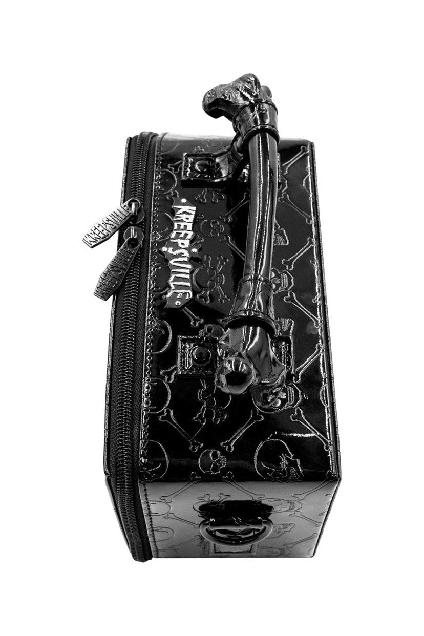 Embossed Patent Skull Crossbones Coffin Purse - bags & wallets - VampireFreaks - Kreepsville