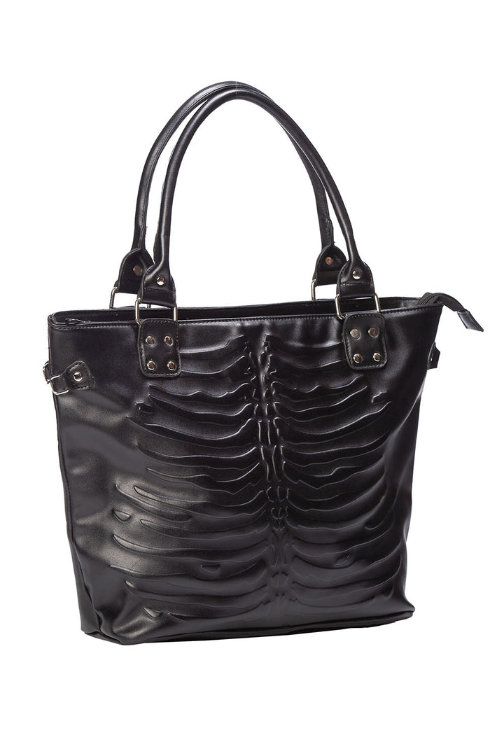 Embossed Skeleton Ribcage Bag - bags & wallets - VampireFreaks - Banned Apparel / Lost Queen