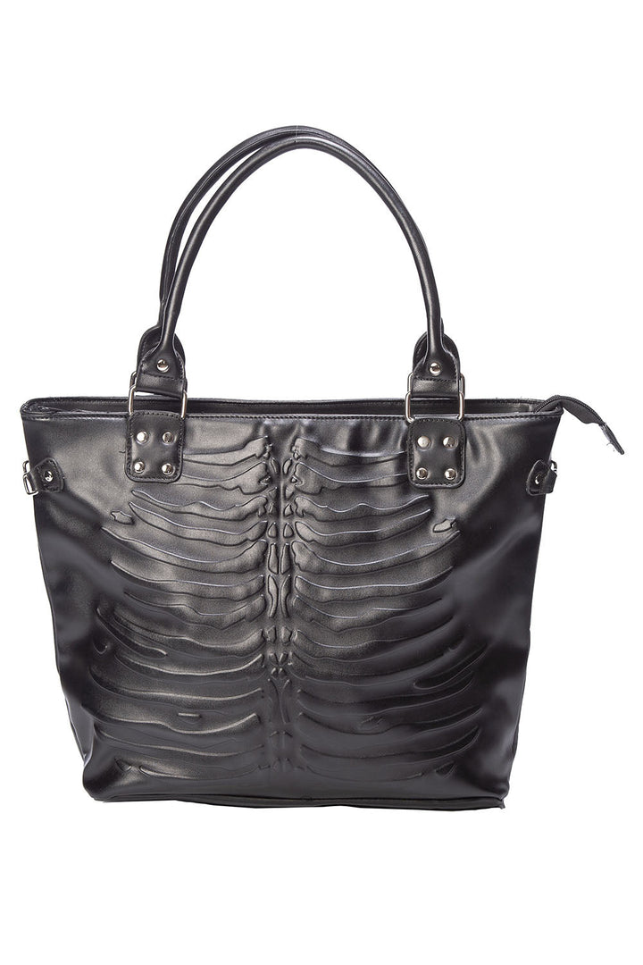 Embossed Skeleton Ribcage Bag - bags & wallets - VampireFreaks - Banned Apparel / Lost Queen